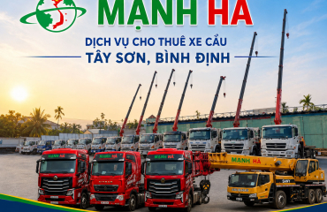 Dịch vụ cho thuê xe cẩu Tây Sơn Bình Định - Đại lý inox Mạnh Hà