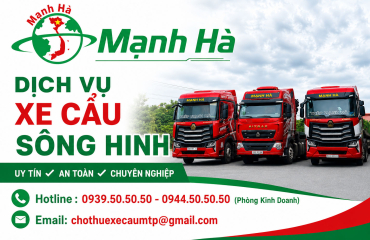 Dịch vụ xe cẩu Sông Hinh - Đại lý inox Mạnh Hà