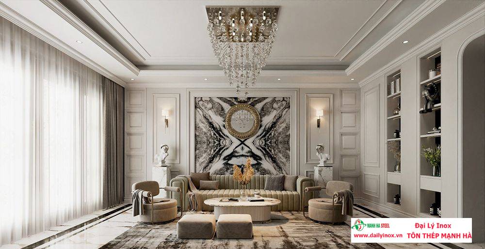 10 Mẫu Thiết Kế Nội Thất Inox Đẹp Mê Hồn Năm 2025