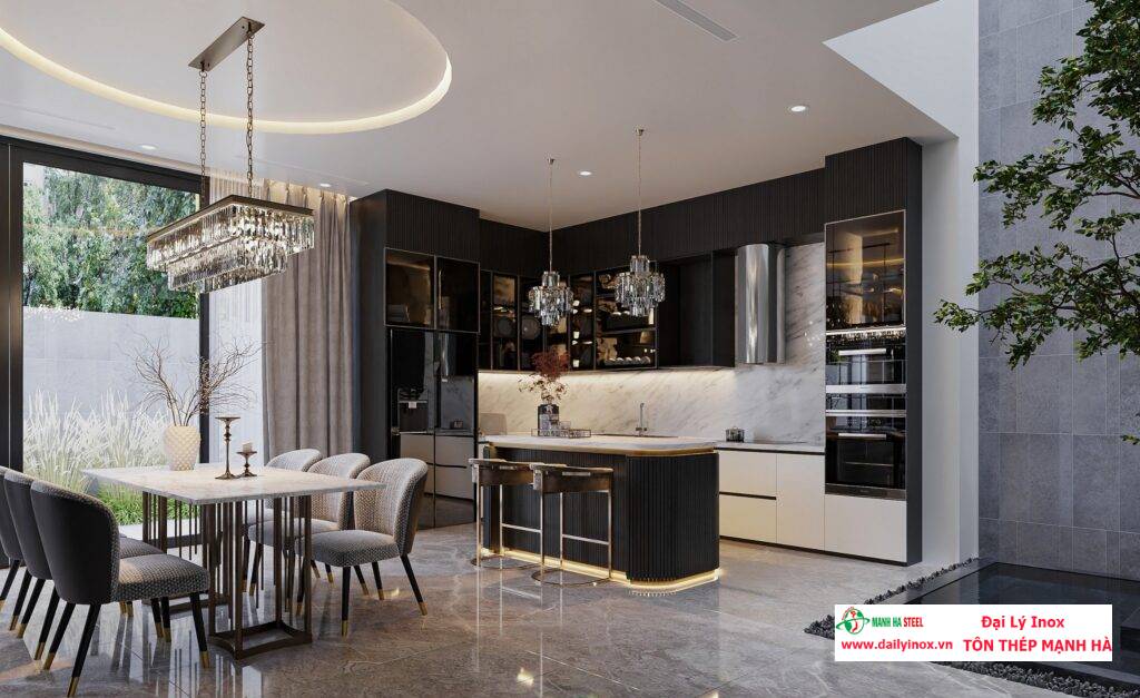 10 Mẫu Thiết Kế Nội Thất Inox Đẹp Mê Hồn Năm 2025