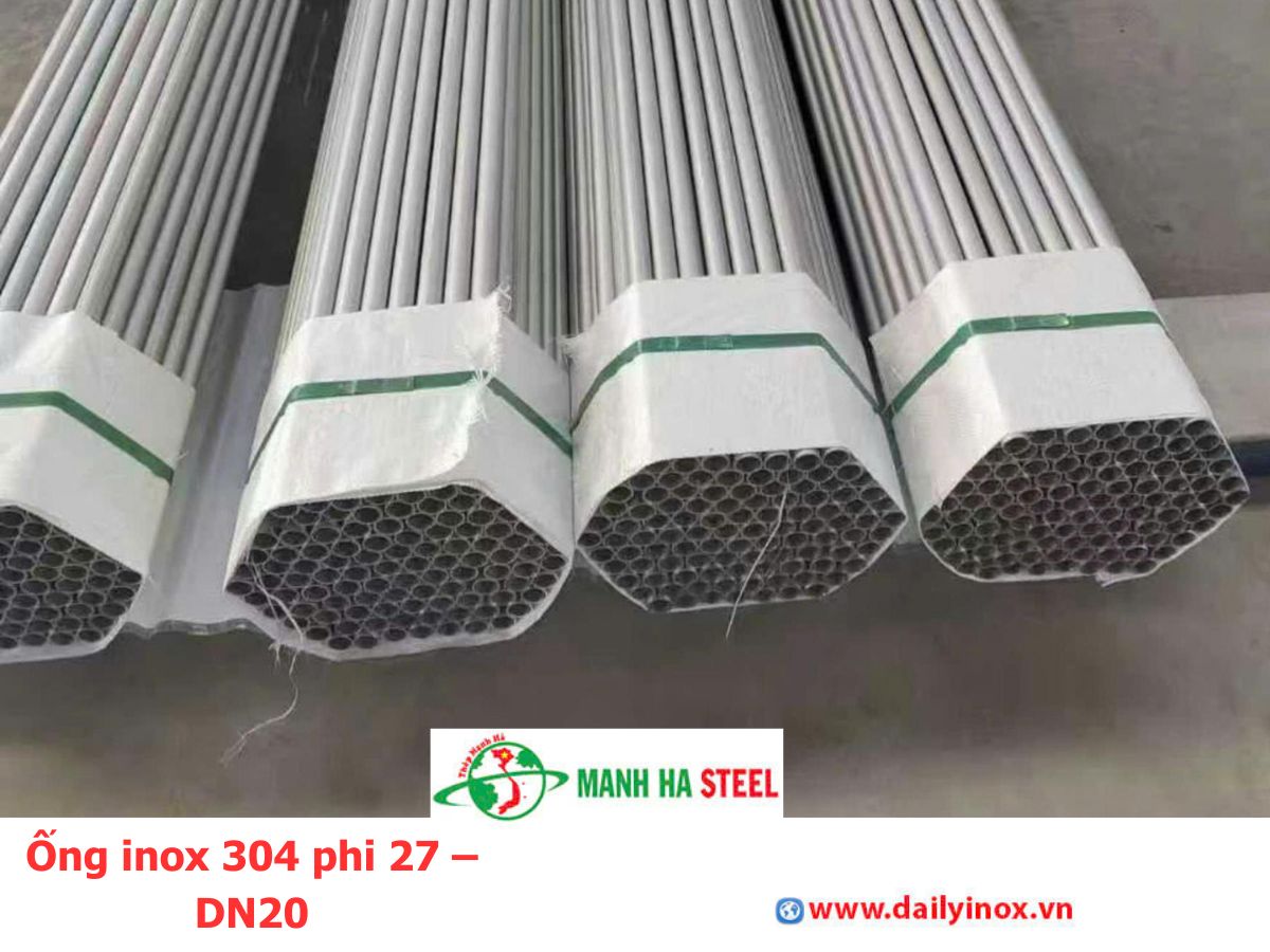 Ống inox 304 phi 27 – DN20