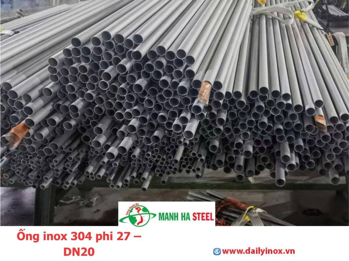 Ống inox 304 phi 27 – DN20