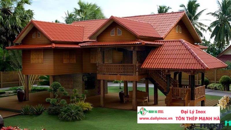 Bê tông giả gỗ làm nhà sàn, nhà thờ, lót sàn, hàng rào | Địa chỉ cung cấp bê tông giả gỗ