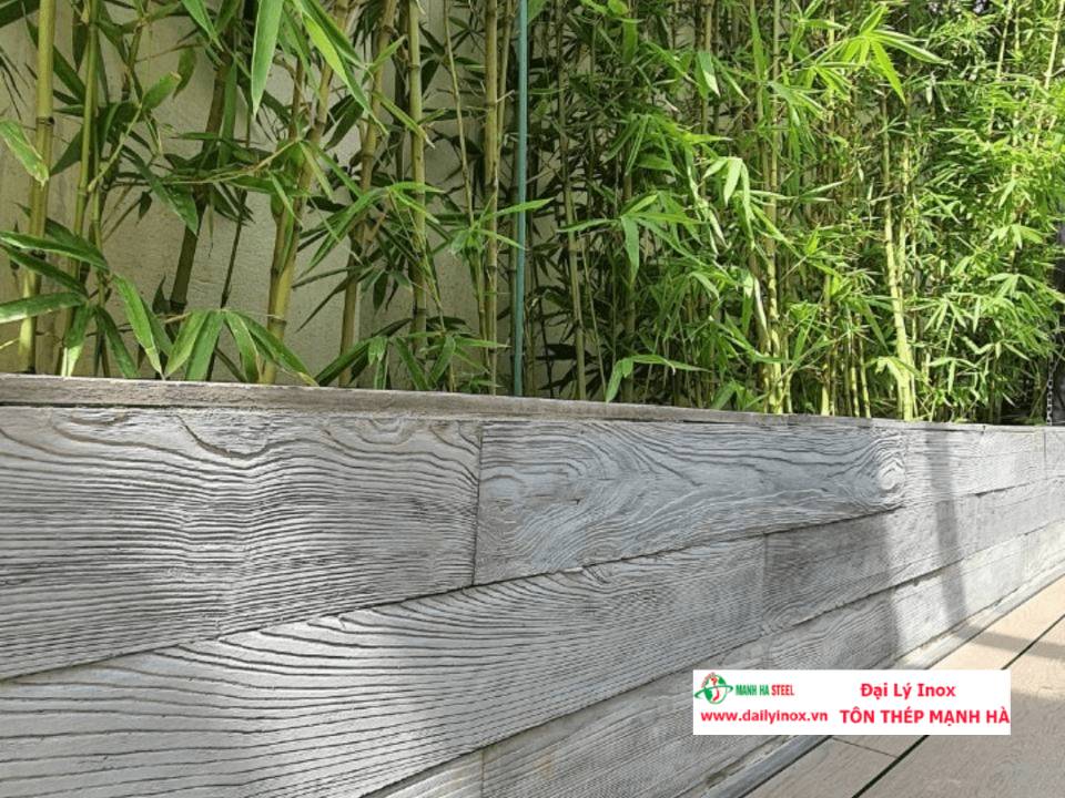 Bê tông giả gỗ làm nhà sàn, nhà thờ, lót sàn, hàng rào | Địa chỉ cung cấp bê tông giả gỗ