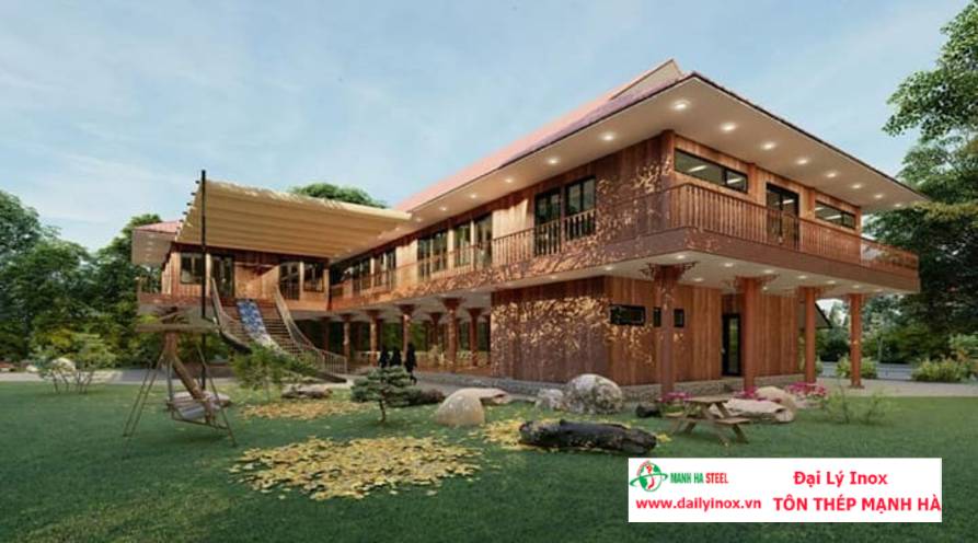 Bê tông giả gỗ làm nhà sàn, nhà thờ, lót sàn, hàng rào | Địa chỉ cung cấp bê tông giả gỗ