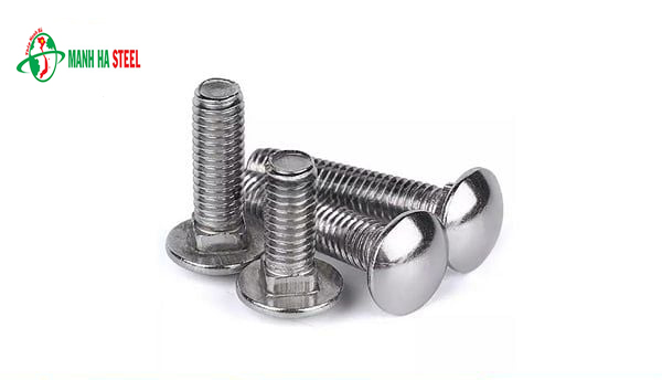 Bulông đầu tròn cổ vuông inox