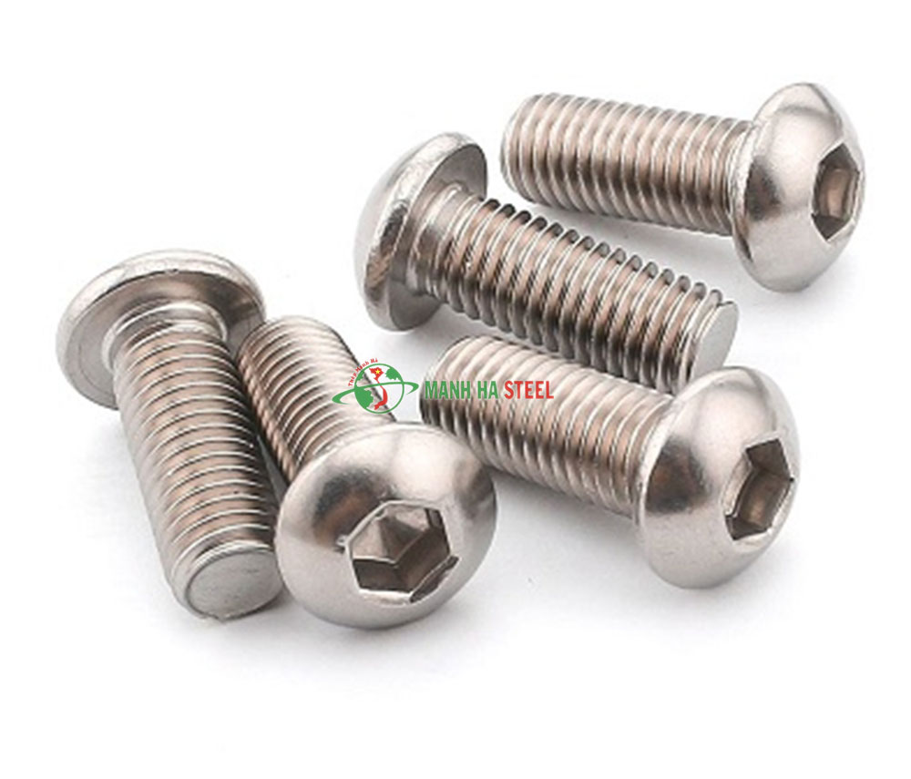 Bulông lục giác chìm chỏm cầu inox 304