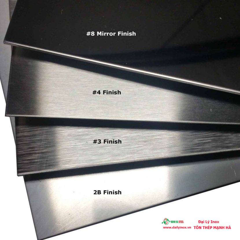 Các loại bề mặt inox phổ biến trên thị trường hiện nay