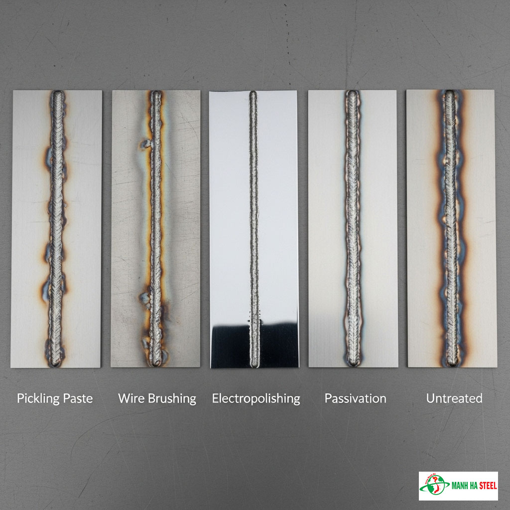 Các phương pháp xử lý mối hàn inox phổ biến