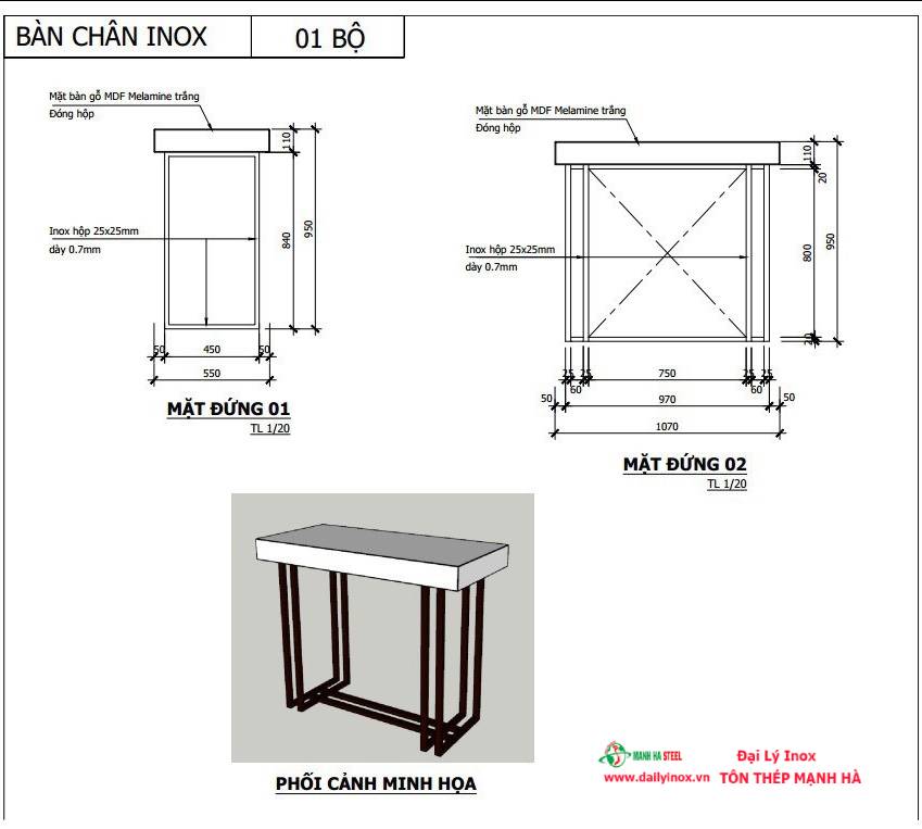 Có dịch vụ gia công inox theo bản vẽ không ?