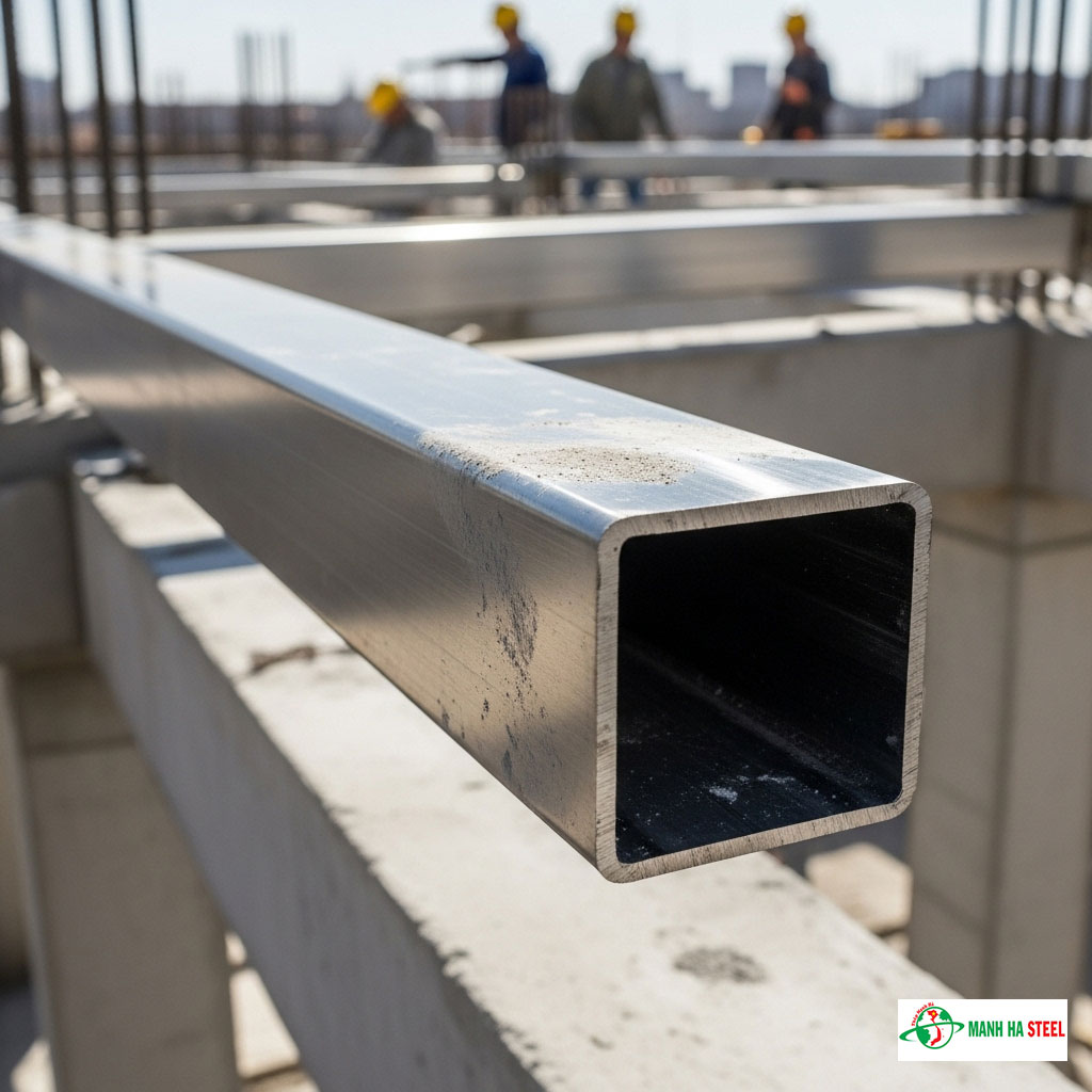 Độ cứng của cây inox vuông trong kết cấu xây dựng