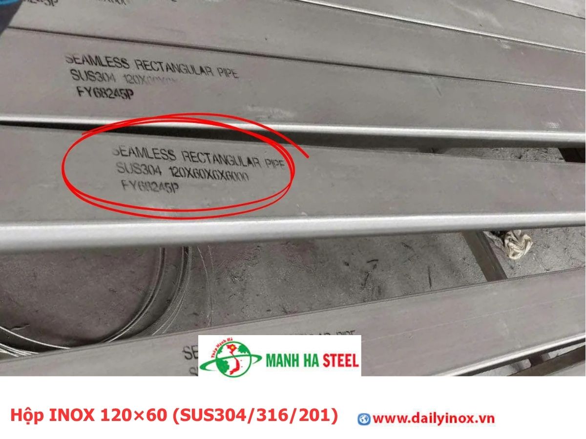 Hộp INOX 120×60 (SUS304/316/201)