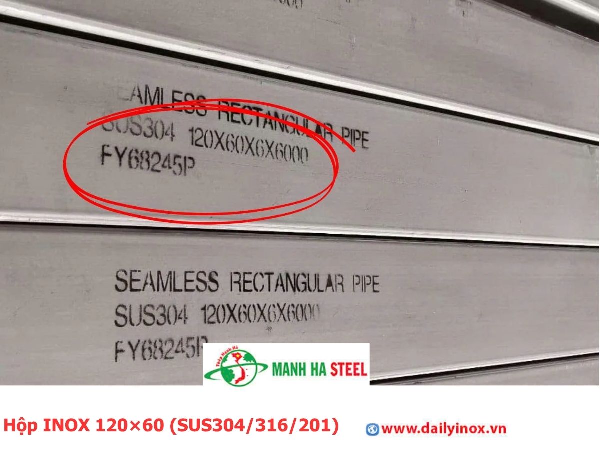 Hộp INOX 120×60 (SUS304/316/201)