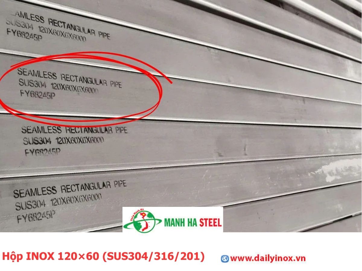 Hộp INOX 120×60 (SUS304/316/201)