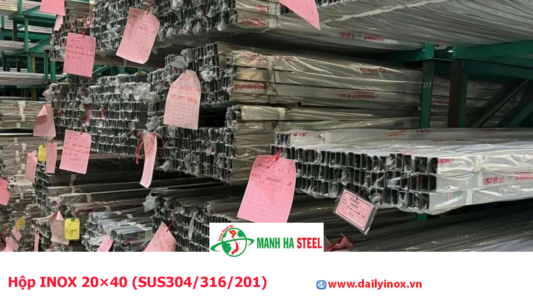 Hộp INOX 20×40 (SUS304/316/201)