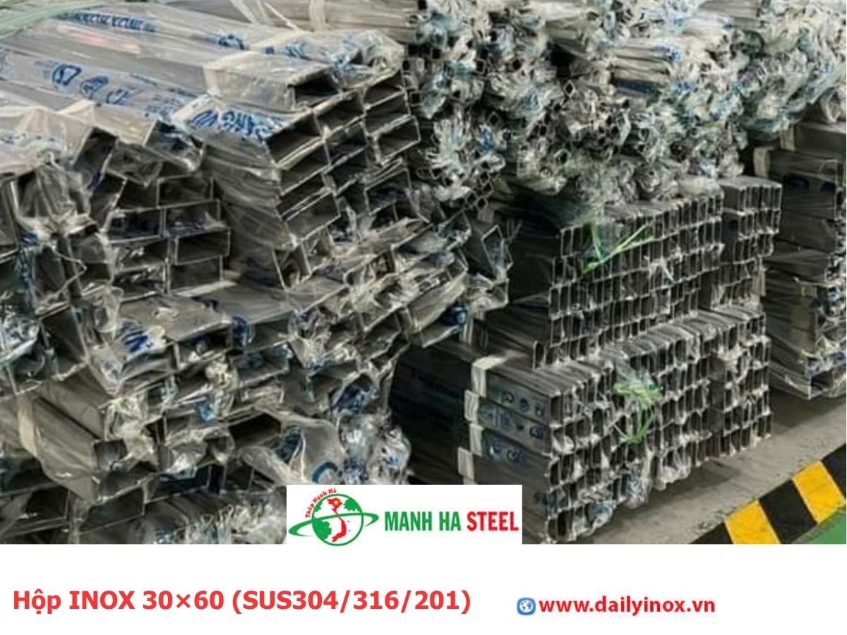 Hộp INOX 30×60 (SUS304/316/201)