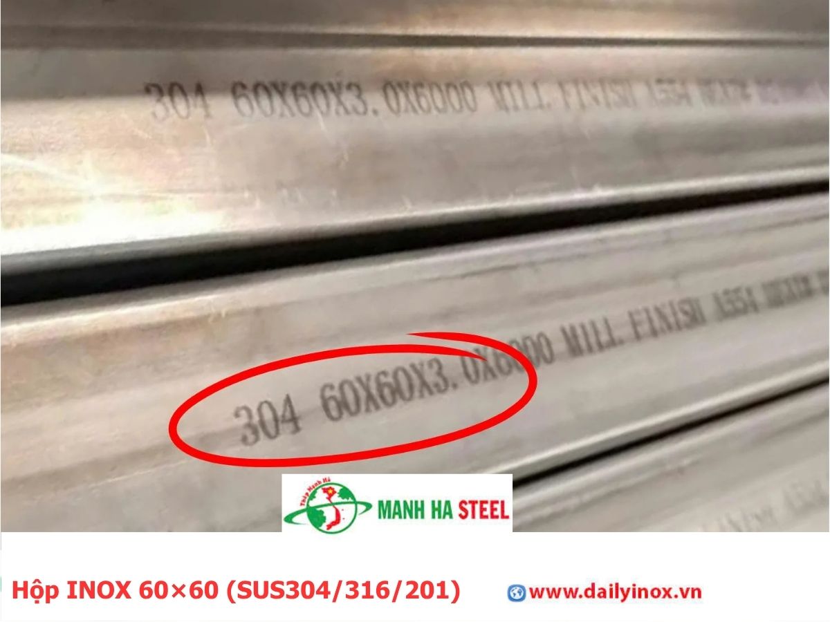 Hộp INOX 60×60 (SUS304/316/201)