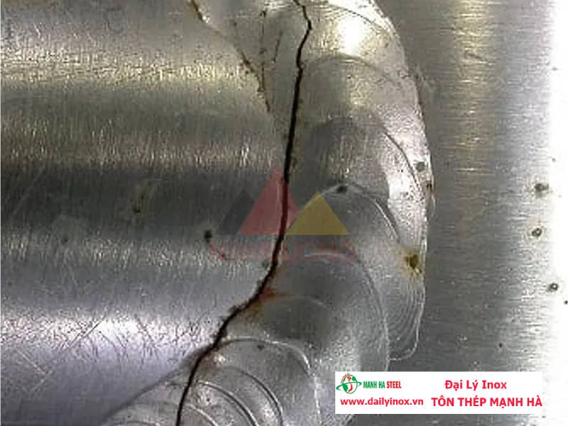 Inox hoàn toàn có thể bị nứt do ứng suất sau hàn
