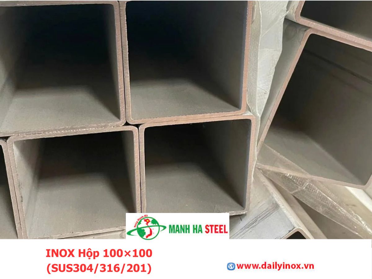 INOX Hộp 100×100 (SUS304/316/201)