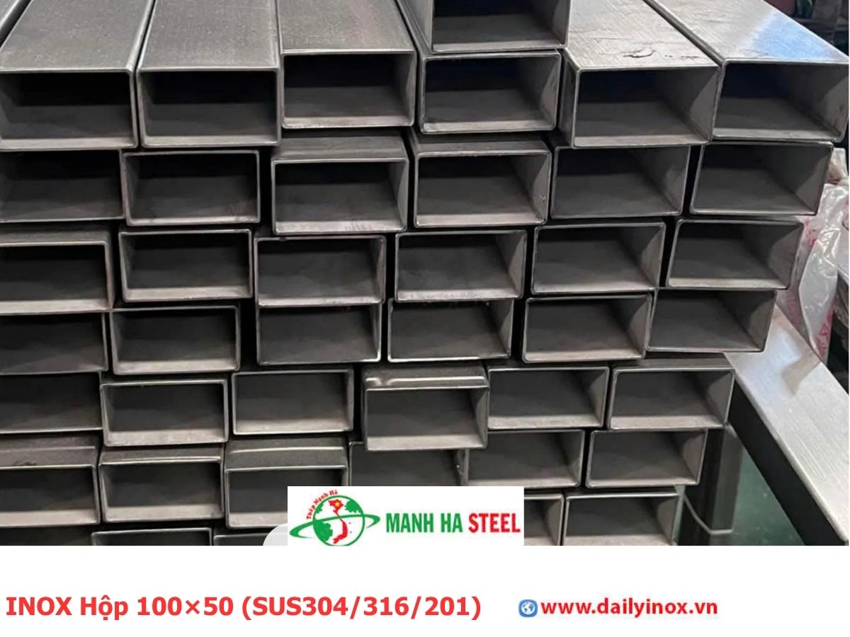 INOX Hộp 100×50 (SUS304/316/201)