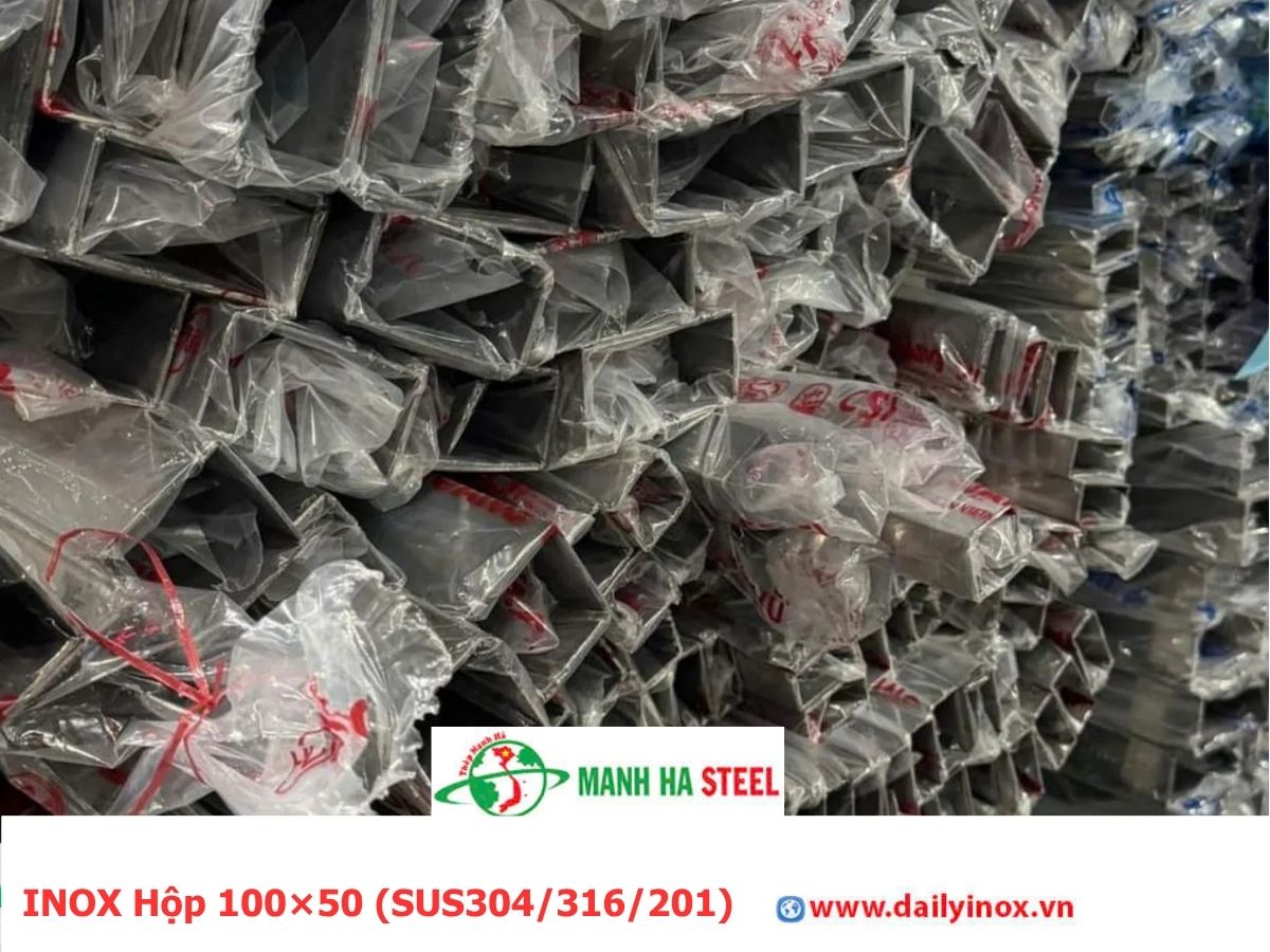 INOX Hộp 100×50 (SUS304/316/201)