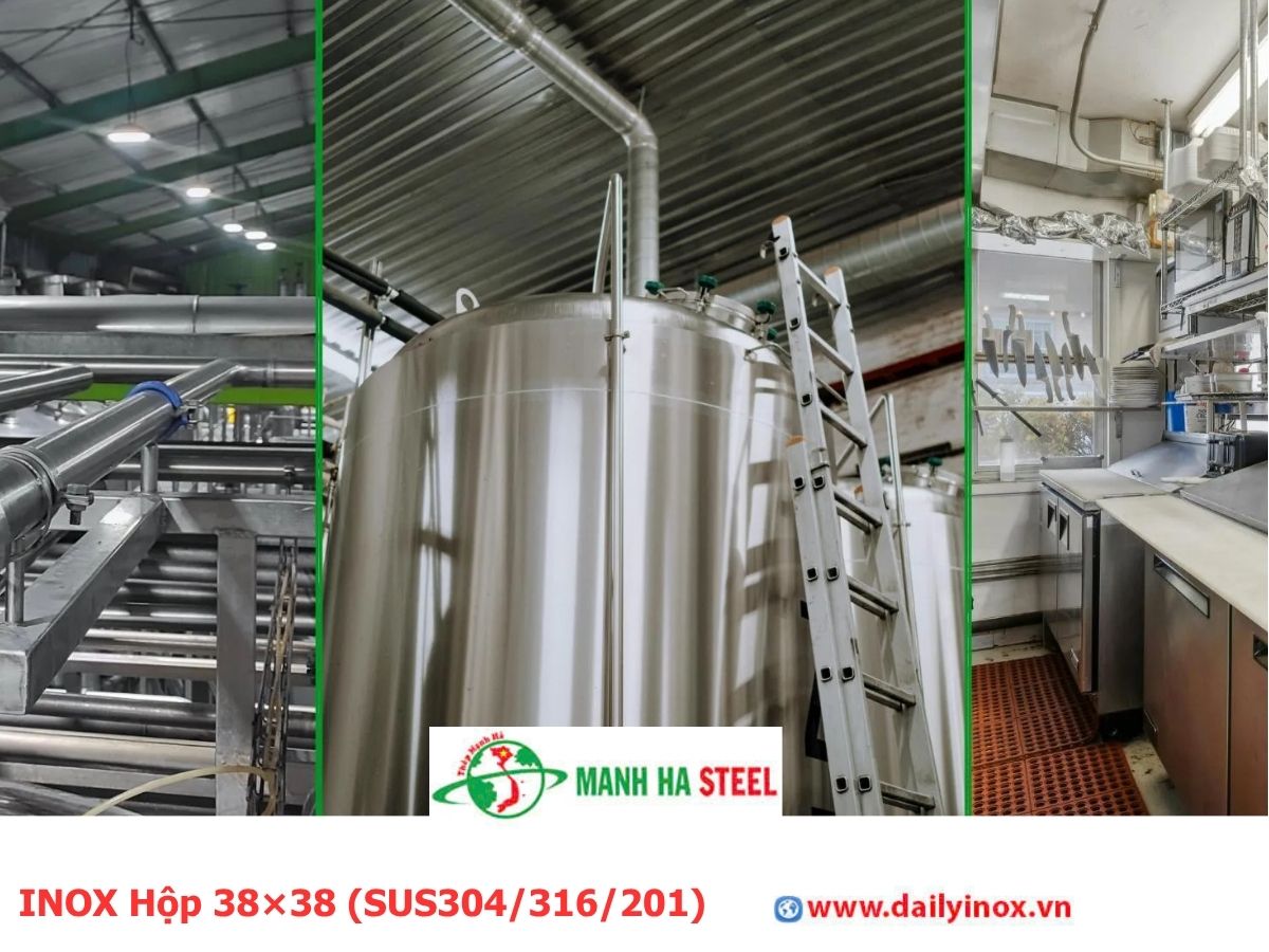 INOX Hộp 38×38 (SUS304/316/201)