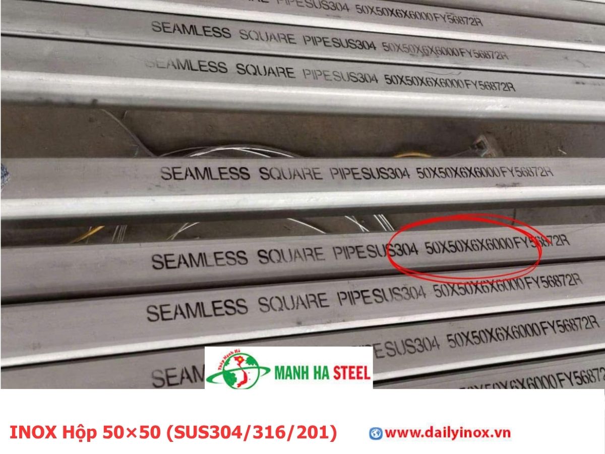 INOX Hộp 50×50 (SUS304/316/201)