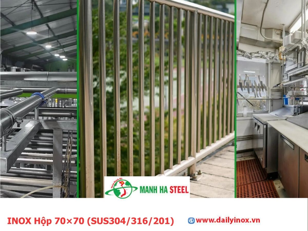 INOX Hộp 70×70 (SUS304/316/201)