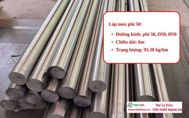 Inox láp đặc phi 50 – chọn loại nào cho công trình?