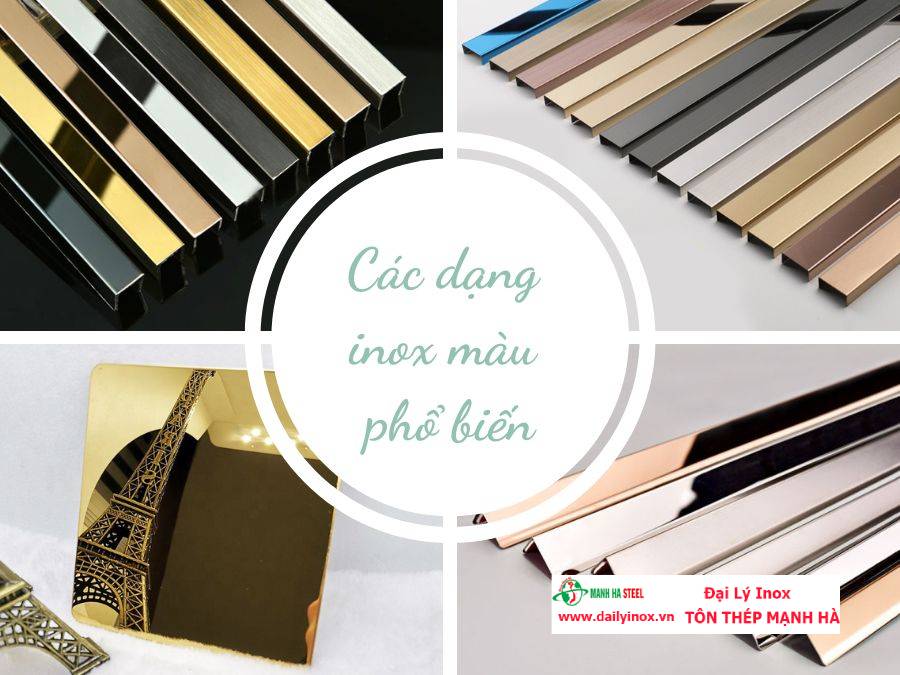 Inox màu là gì? Tìm hiểu đặc điểm và phân loại inox màu