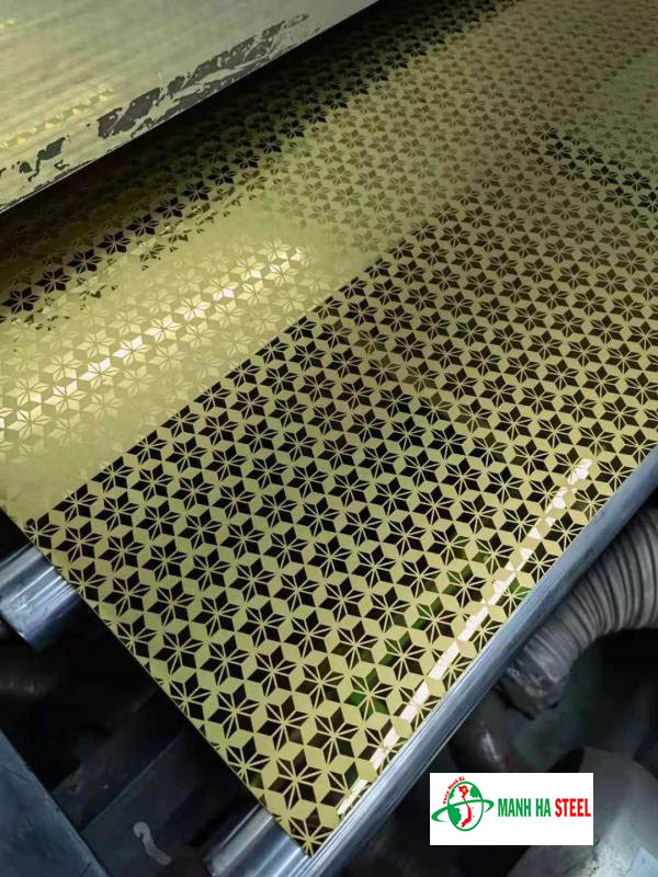 Inox tấm hoa văn