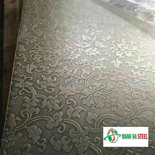 Inox tấm hoa văn