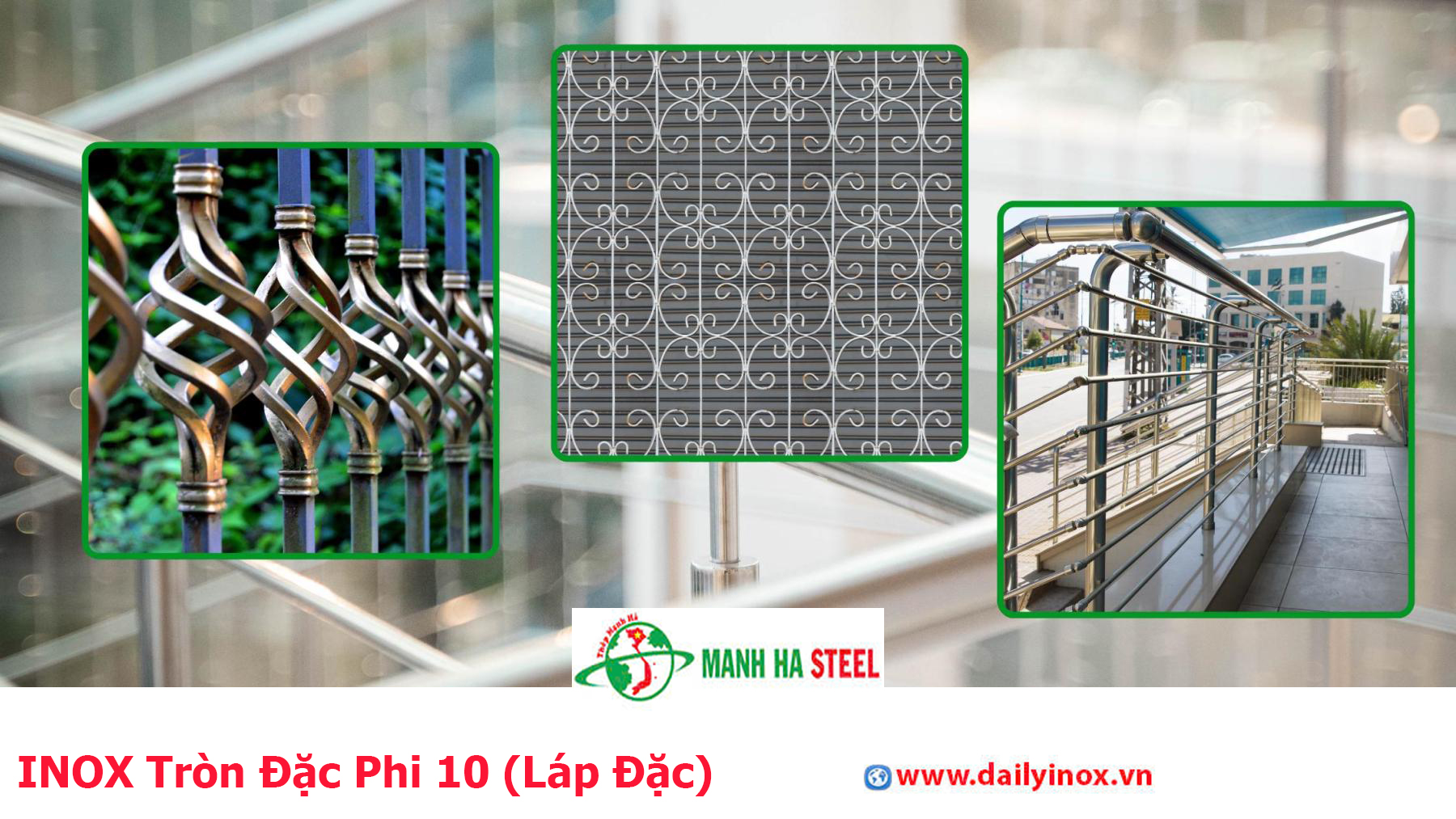 INOX Tròn Đặc Phi 10 (Láp Đặc)