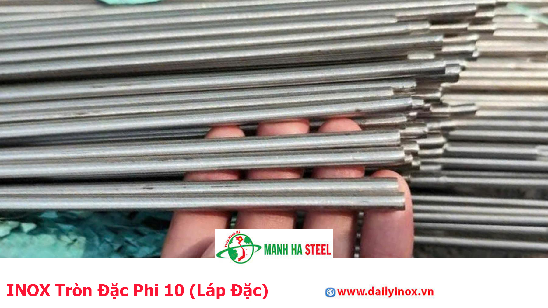 INOX Tròn Đặc Phi 10 (Láp Đặc)