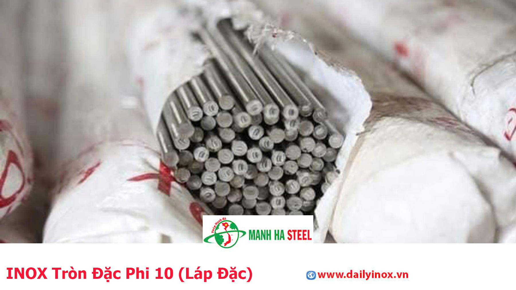 INOX Tròn Đặc Phi 10 (Láp Đặc)