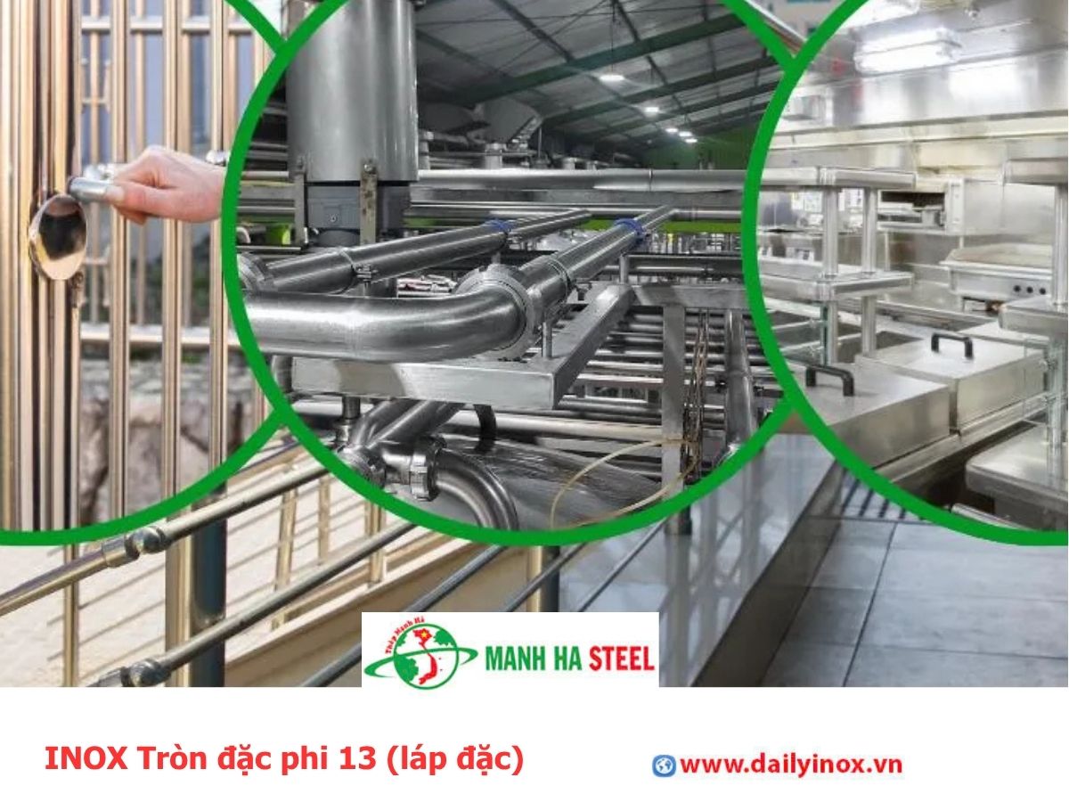 INOX Tròn đặc phi 13 (láp đặc)