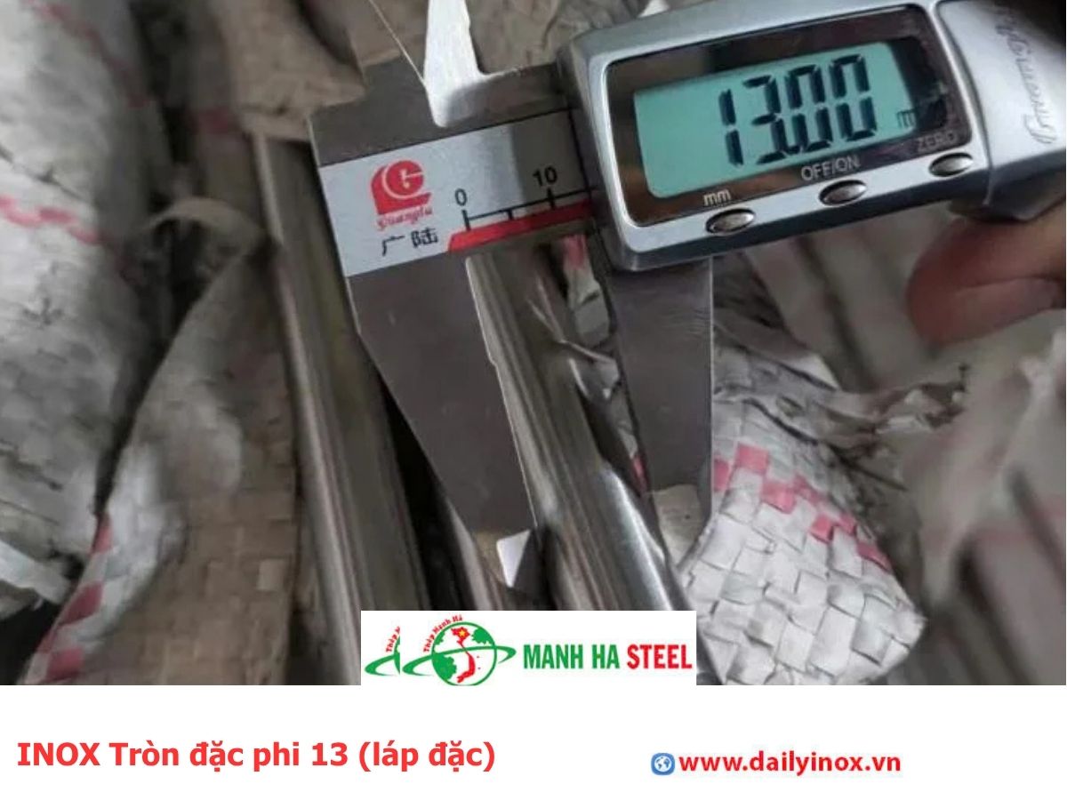 INOX Tròn đặc phi 13 (láp đặc)
