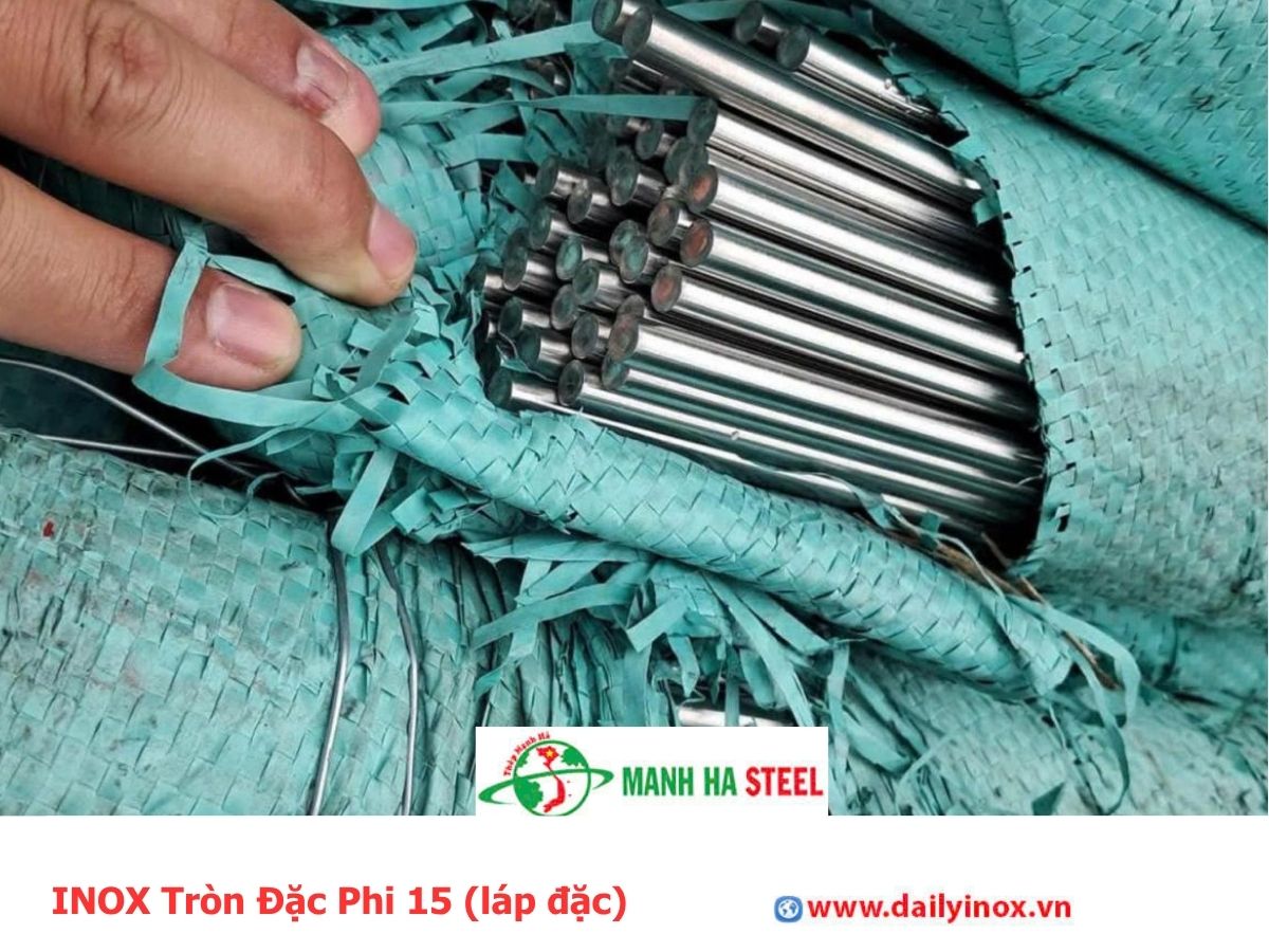 INOX Tròn Đặc Phi 15 (láp đặc)