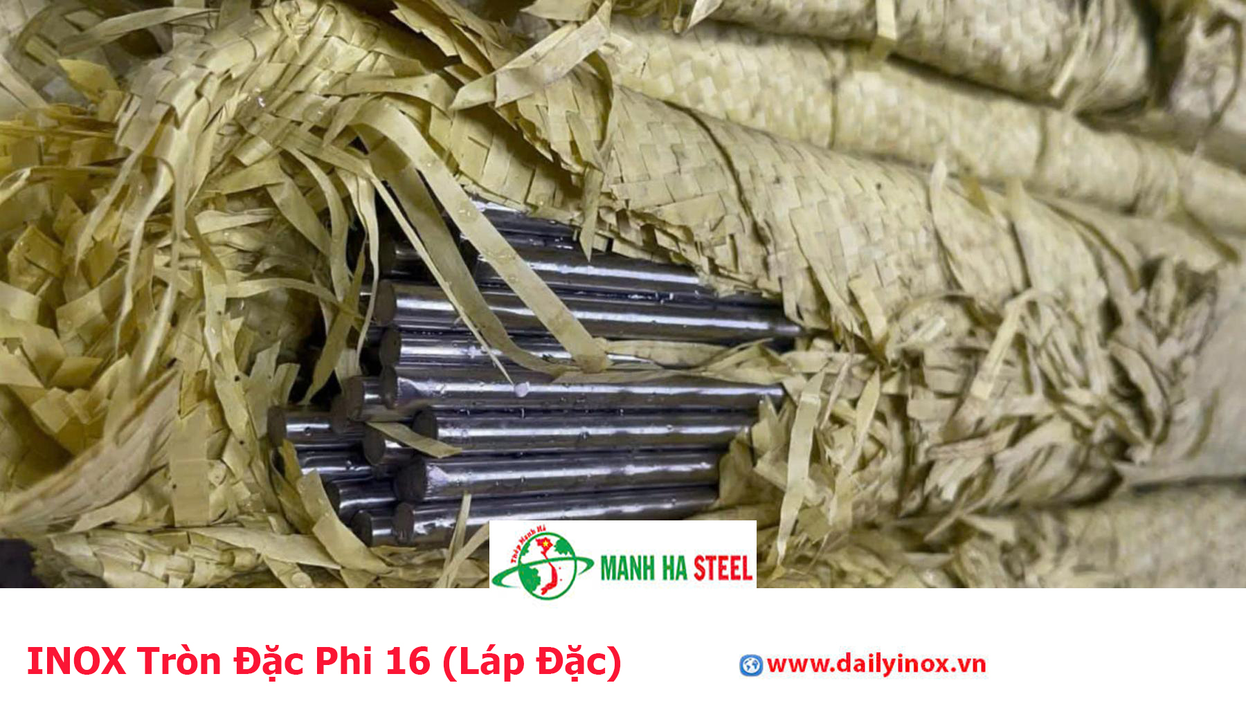 INOX Tròn Đặc Phi 16 (Láp Đặc)