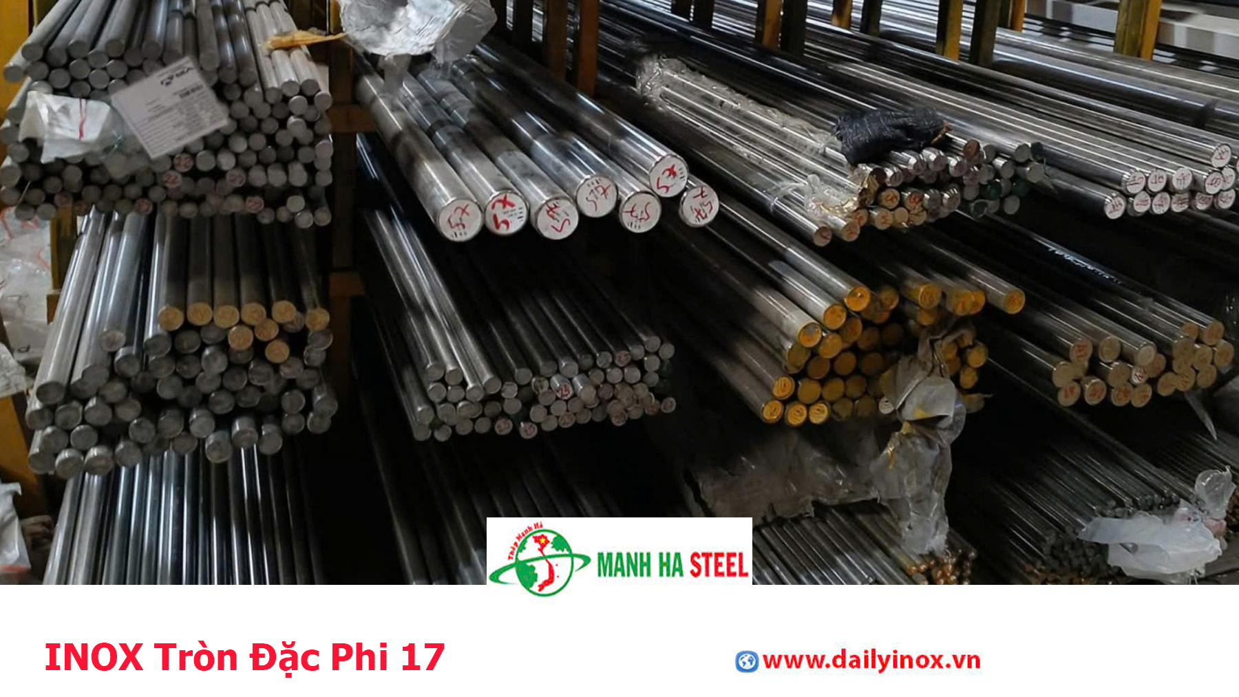 INOX Tròn Đặc Phi 17