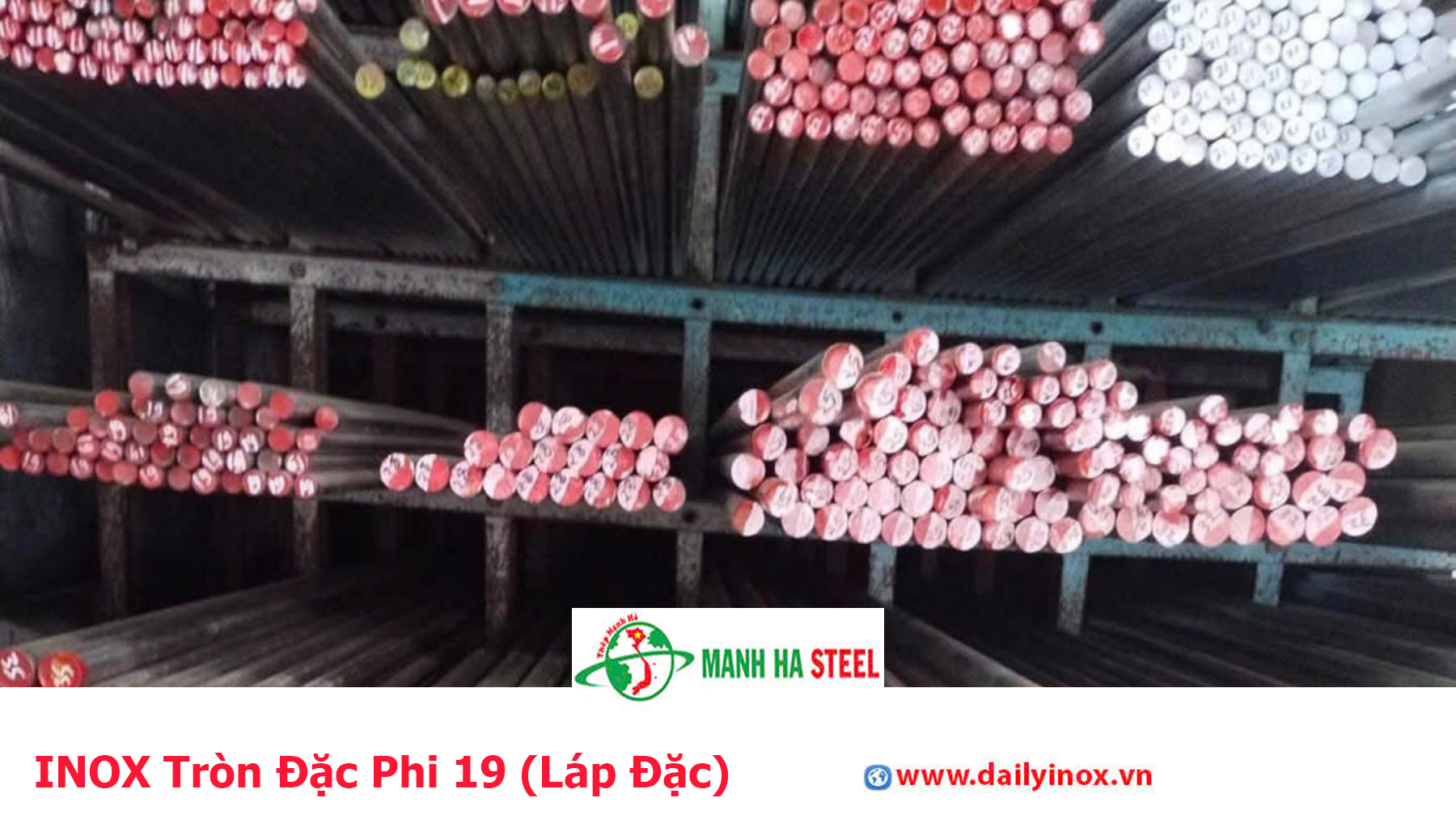 INOX Tròn Đặc Phi 19 (Láp Đặc)