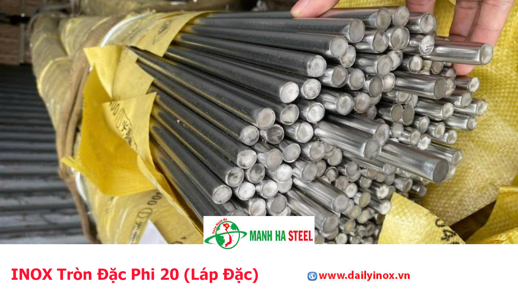 INOX Tròn Đặc Phi 20 (Láp Đặc)