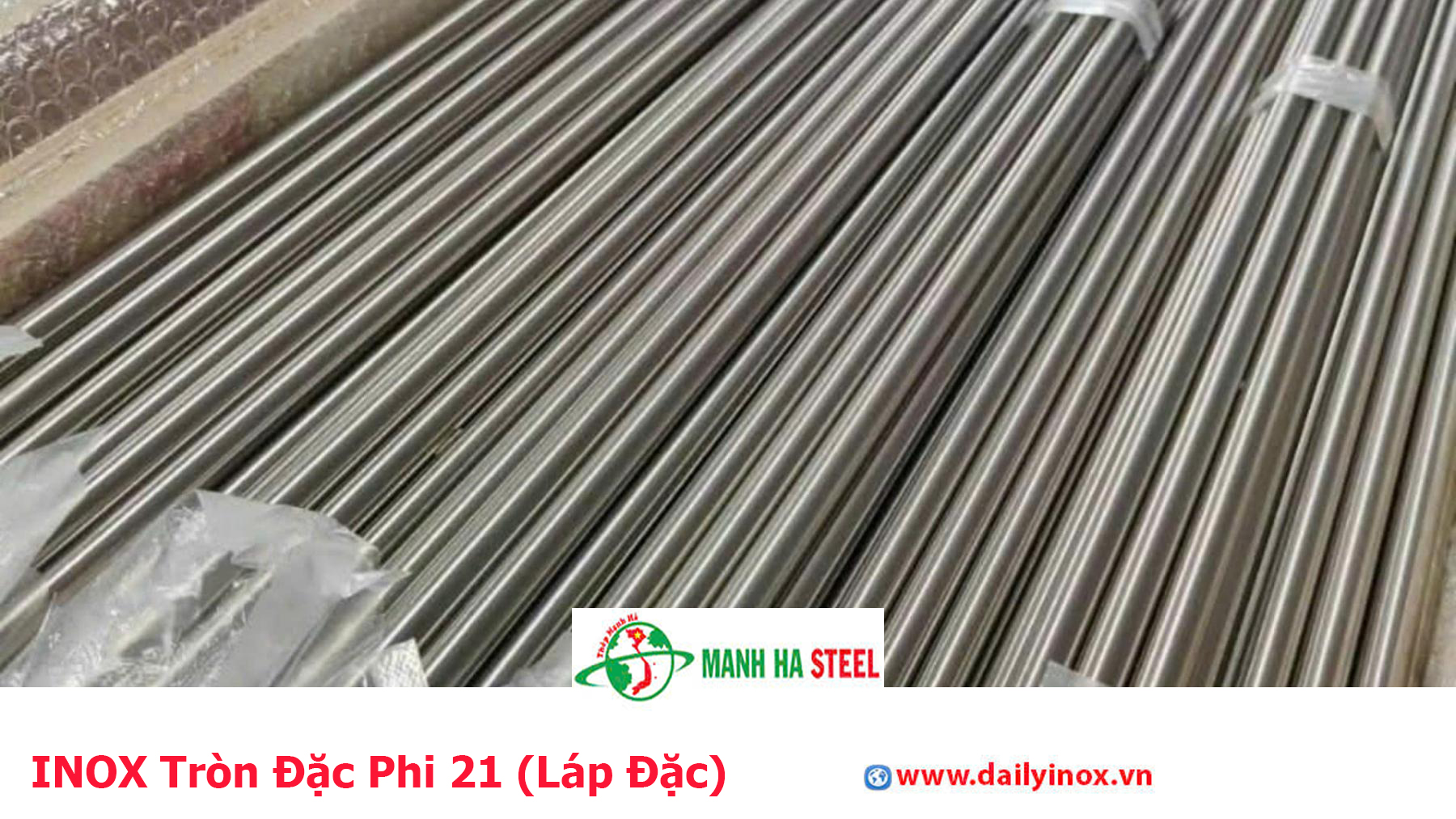 INOX Tròn Đặc Phi 21 (Láp Đặc)