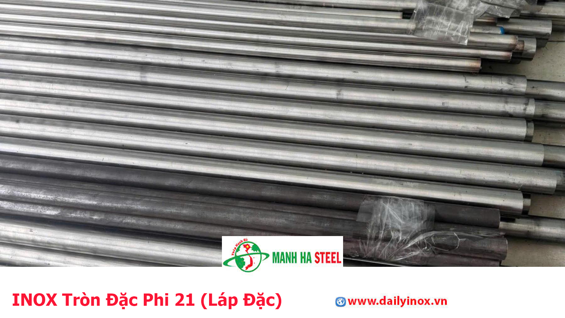 INOX Tròn Đặc Phi 21 (Láp Đặc)