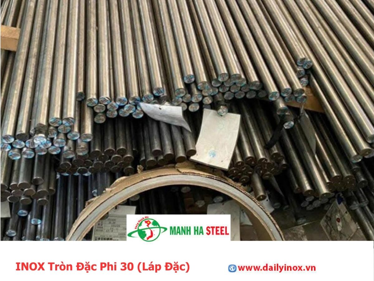 INOX Tròn Đặc Phi 30 (Láp Đặc)