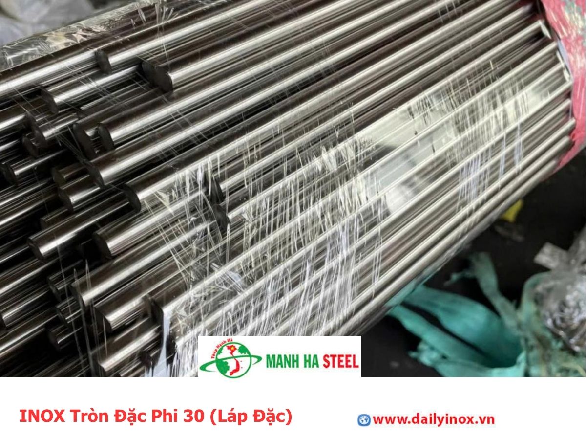 INOX Tròn Đặc Phi 30 (Láp Đặc)