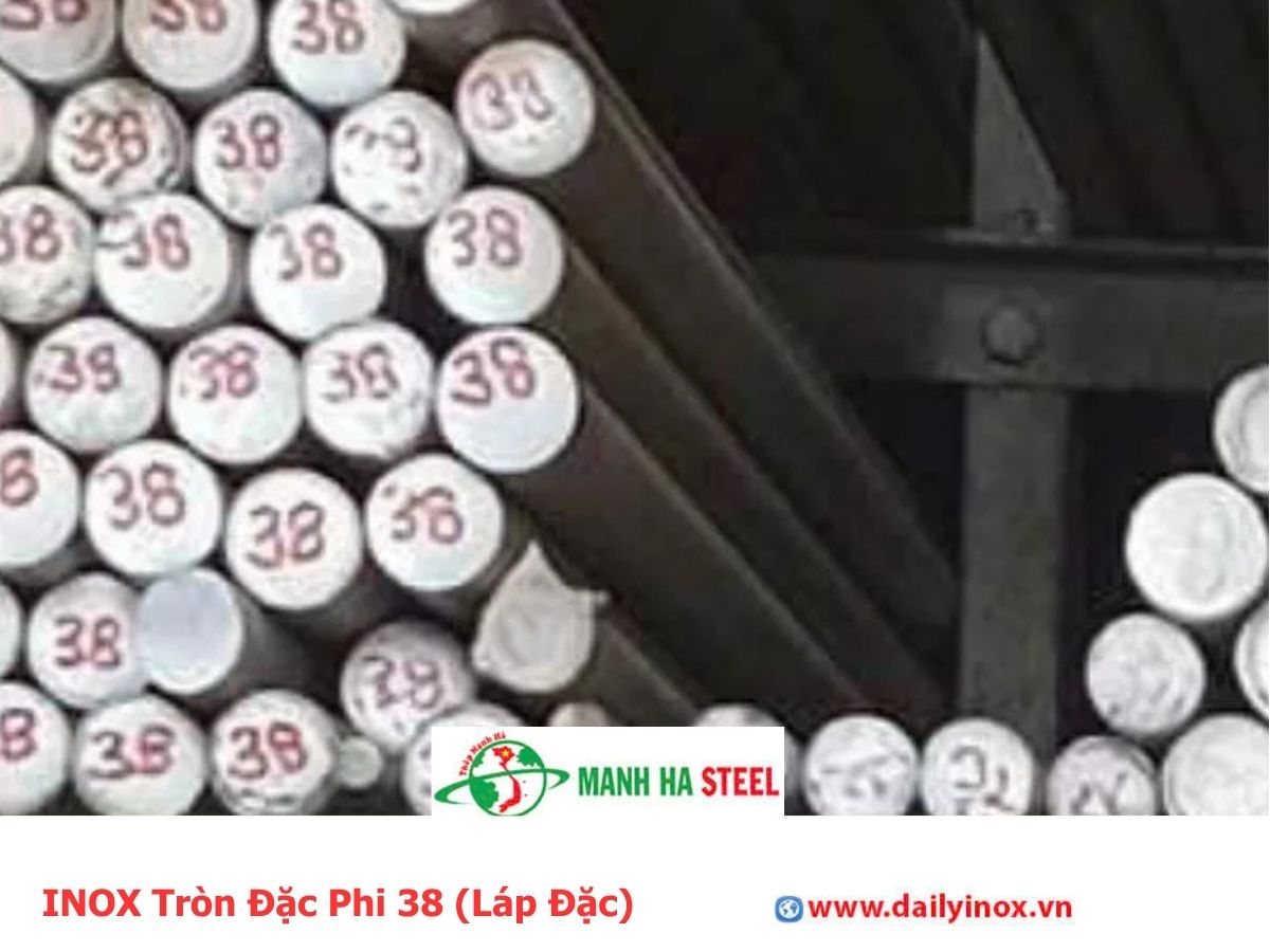 INOX Tròn Đặc Phi 38 (Láp Đặc)