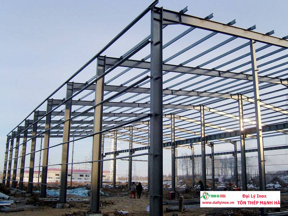 Inox trong kết cấu thép và khung nhà tiền chế