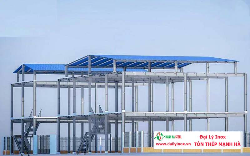 Inox trong kết cấu thép và khung nhà tiền chế