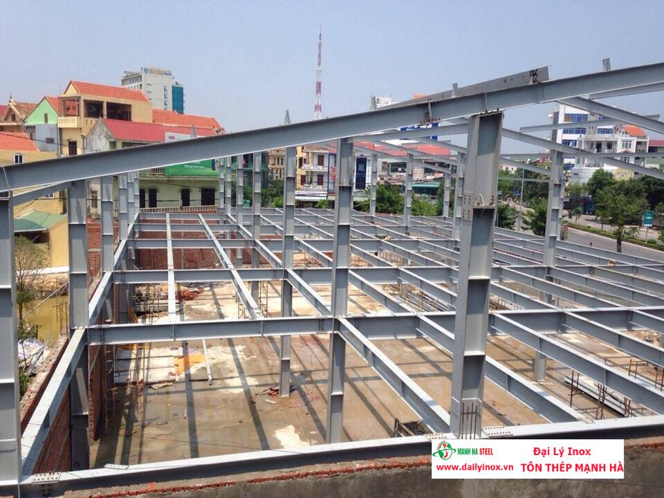 Inox trong kết cấu thép và khung nhà tiền chế